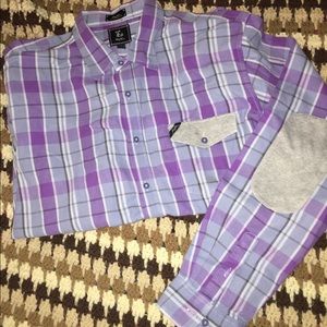 Lrg men’s casual button down shirt as XL